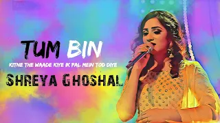 shreya ghosal tum bin song lyrics kitne the waade kiye ik pal mein tod diye song sanam re
