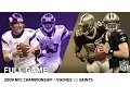 2009 NFC Championship Game Minnesota Vikings vs New Orleans Saints NFL Full Game