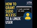 How to Grant Sudo Access to a Linux User Step-by-Step Guide