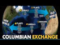 Columbian Exchange of human populations plants animals culture technology diseases religion