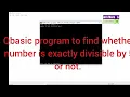 Qbasic program to check whether entered number is divisible by 5 or not