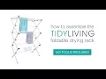 How To Assemble our Foldable Drying Rack TidyLiving com