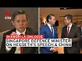 Download Lagu Singapore Defence Minister Chan Chun Sing on reactions to Pete Hegseth's Shangri-La Dialogue speech