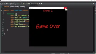 Snake Game Using Java Swing in Eclipse