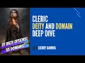 Pathfinder Wrath of the Righteous Deities and Domains Deep Dive - 27 deity and 33 domain options
