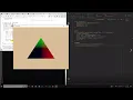 Learning WGPU and Rust Part 8 The Pipeline Multiple color triangle Toggling between shaders