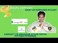 MongoDB How to Connect Python Notebook to MongoDB Atlas Server