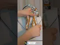 Download Lagu how to tie a braid on your handbag with scarf? #shorts #beautyframe #scarftutorial #bagscarf
