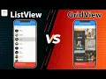 Flutter Tutorial - ListView VS GridView Item Builder Scrolling List