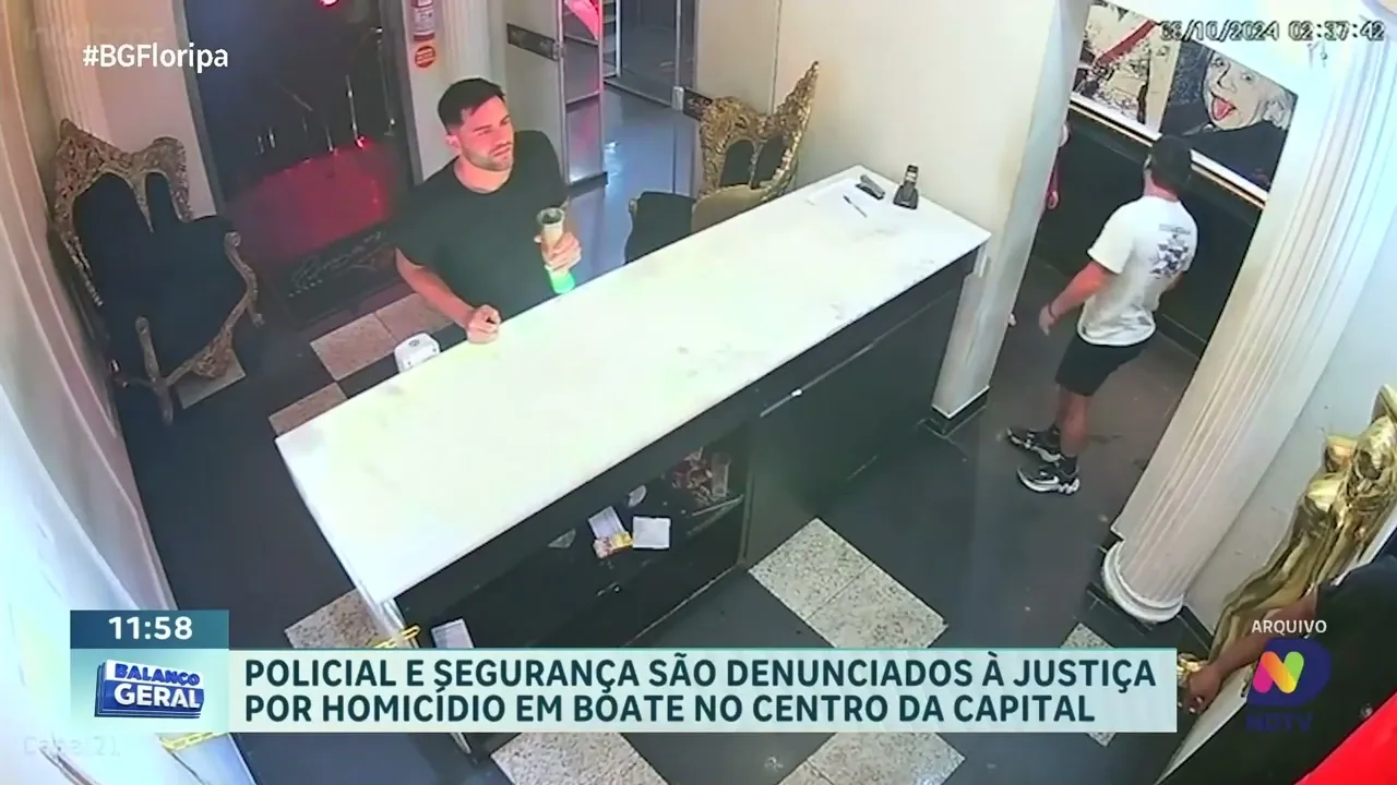 Policial e segurança envolvidos em homicídio em boate no Centro de Florianópolis são denunciados