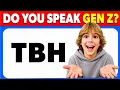 Guess The ACRONYM Popular Word Slang Trivia Gen Z Slang Quiz