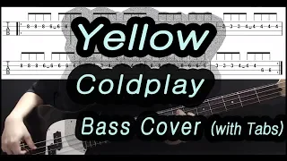 Download Coldplay - Yellow (Bass cover with tabs 102) MP3