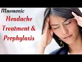 Prophylaxis and treatment of Cluster and Tension Headaches Mnemonic