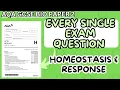 GCSE BIOLOGY Every Single Exam Question Homeostasis