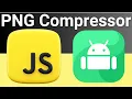 Build a PNG Image Compressor and Minifier With Live in Browser Using HTML5 Javascript