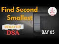 Find Second Smallest Element Java DSA Series 90 Days Challenge