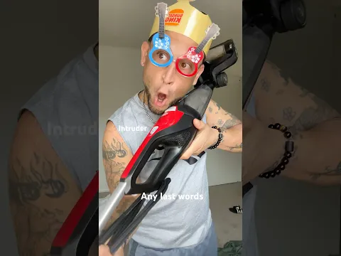 How to survive a intruder #viral #shorts c:#markadams 😂