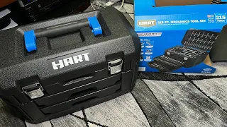 98 HART 215-Piece Mechanics Tool Set Unboxing Overview