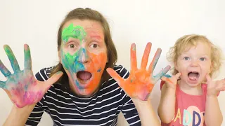Baby Learn Colors with Face Painting Colours IRL video for Children, Toddlers and Babies