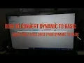 How to Convert Dynamic to basic hard drive disk easily Without Losing Data