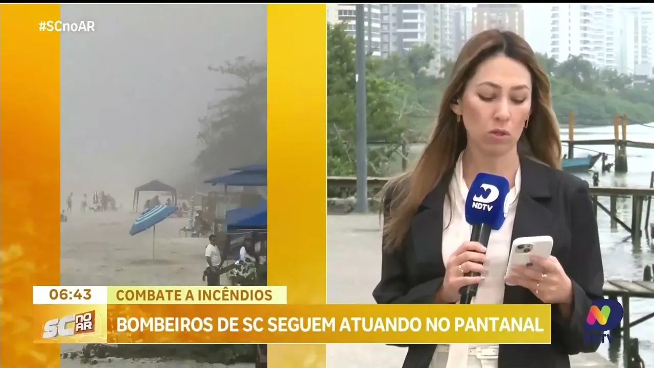 Moradores de Itapema enfrentam fumaça de queimadas na Amazônia