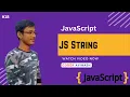 JS String and Escape Sequence in JavaScript in hindi