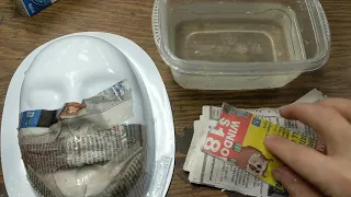 using paper mache to create a mask