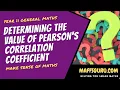 Determining the value of Pearsons Correlation Coefficient VCE General Maths MaffsGuru com