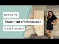 How to file CA Statement of Information yourself in 5 minutes