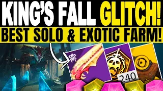 New KING S FALL SOLO GLITCH How to Get All SECRET CHESTS Exotic Farm Destiny 2 Season Of Plunder