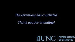 UNC DDS 2024 White Coat Ceremony