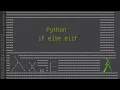 Python if else elif