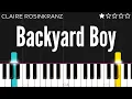 Download Lagu Claire Rosinkranz - Backyard Boy | EASY Piano Tutorial