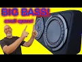 Bass in A Small Space Kicker Comp RT Slim Passive Radiator Enclosure