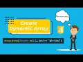 How to create a dynamic array in javascript