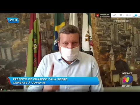 Prefeito de Chapecó fala sobre combate à Covid-19
