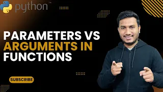 Parameters Vs Arguments in Functions The Complete Python Course Basic to Advance Python Tutorial
