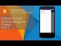Android Studio Tutorial - Sidebar Navigation Drawer Part 1