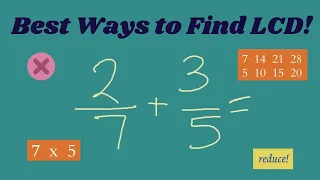 Finding Least Common Denominator Best Easiest Ways