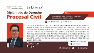 1. Postulación del proceso: demanda, contestación, reconvención.
