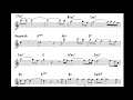 Paul Desmond - A Taste of Honey (Live) Transcription | Sheet Music (Melody & Solo)