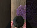 Easy DIY Halloween Candy Bowl with Dollar Tree s Carvable Foam Pumpkin Spider Web Basket
