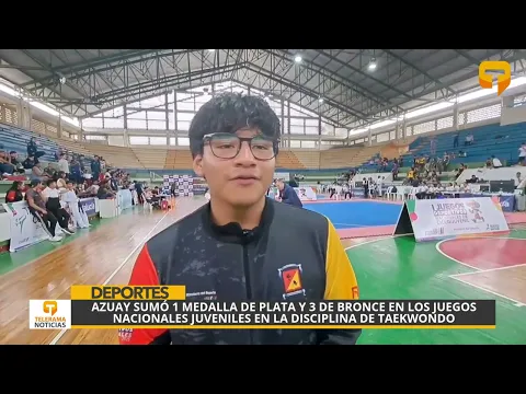 Azuay sumó 1 medalla de plata y 3 de bronce en los juegos nacionales juveniles en la disciplina de taekwondo