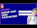 How To Make Hide And Show Password Using HTML Only No CSS Used HTML TUTORIALS