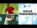 Medvedev vs Zhang Zverev Berrettini Sinner Hurkacz Play Halle 2024 Highlights Day 3