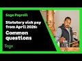Sage Payroll UK - SSP from April 2026