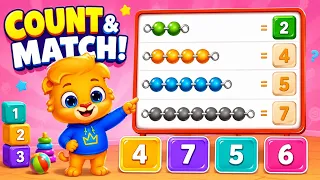 learn numbers 1 to 10 for kids counting game for toddlers fun learning cartoon