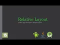 Android Bangla Tutorial 15 Relative Layout Java App development