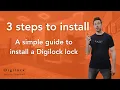 Did you know it takes only 3 steps to install a Digilock lock