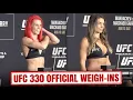 UFC 330 WEIGH-INS Mackenzie Dern vs Gillian Robertson